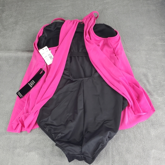 Magicsuit One Piece Swimsuit Womens 12 Hot Pink Black - Picture 4 of 12